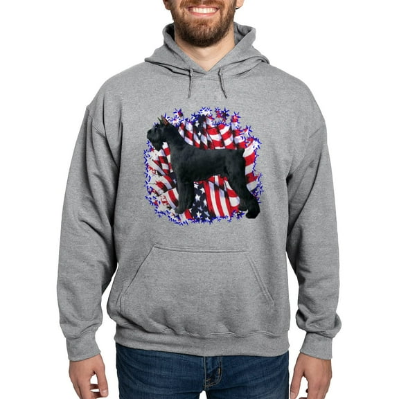 CafePress - Giant Schnauzer Patriot Hooded Sweatshirt - Pullover Hoodie, Hooded Sweatshirt