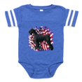 thumbnail image 1 of CafePress - Giantschnauzerpatriot - Cute Infant Baby Football Bodysuit, 1 of 3