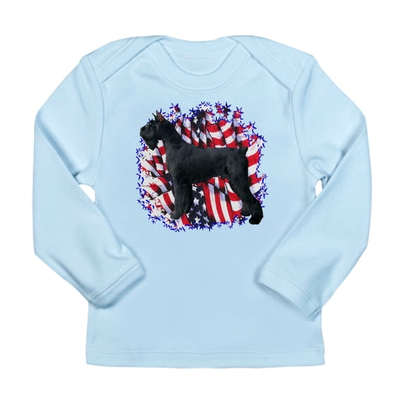 CafePress - Giantschnauzerpatriot Long Sleeve Infant T Shirt - Long Sleeve Infant T-Shirt