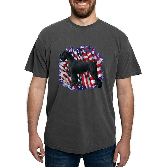 CafePress - Giantschnauzerpatriot Men's Comfort Colors® T Shirt - Mens Comfort Colors Shirt