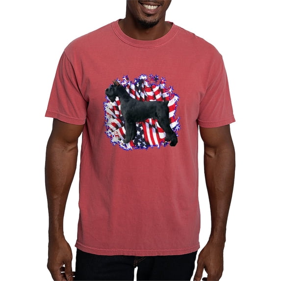 CafePress - Giantschnauzerpatriot Men's Comfort Colors® T Shirt - Mens Comfort Colors Shirt