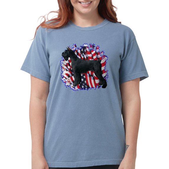 CafePress - Giantschnauzerpatriot Women's Comfort Colors® T Shirt - Womens Comfort Colors® Shirt