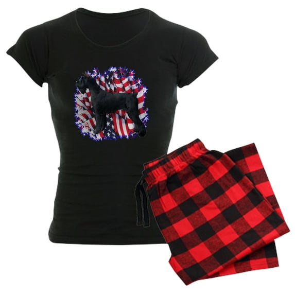 CafePress - Giantschnauzerpatriot - Women's Dark Pajamas