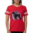 thumbnail image 1 of CafePress - Giantschnauzerpatriot Women's Football T Shirt - Womens Football Shirt, 1 of 4