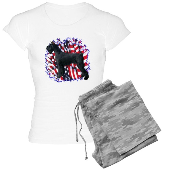 CafePress - Giantschnauzerpatriot - Women's Light Pajamas