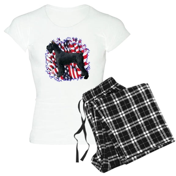CafePress - Giantschnauzerpatriot - Women's Light Pajamas