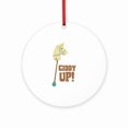 thumbnail image 1 of CafePress - Giddy Up! -  Round Wood Ornament 4", 1 of 2