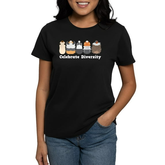 CafePress - Gift For Pet Guinea Pig Lovers | Celebrate T Shirt - Women's Traditional Fit Dark T-Shirt