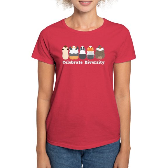 CafePress - Gift For Pet Guinea Pig Lovers | Celebrate T Shirt - Women's Traditional Fit Dark T-Shirt