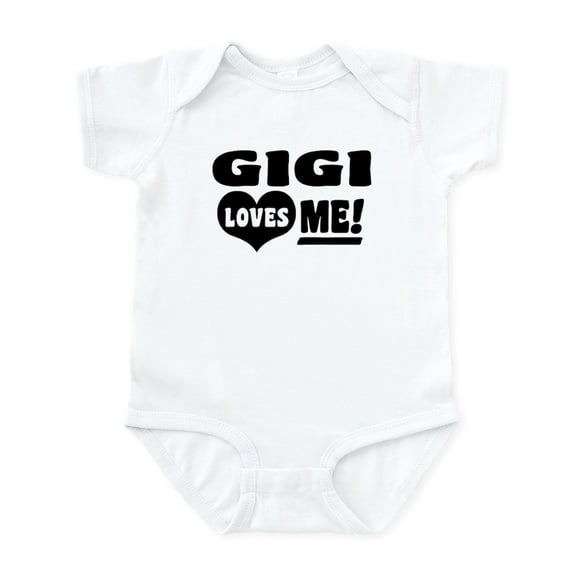 CafePress - Gigi Loves Me Infant Bodysuit - Baby Light Bodysuit, Size Newborn - 24 Months