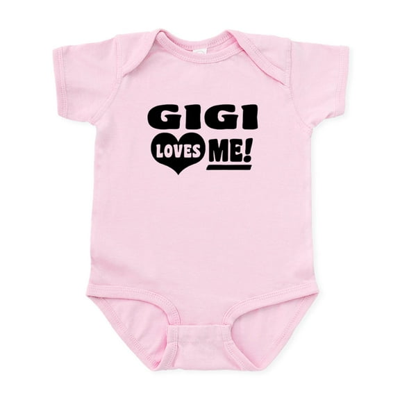 CafePress - Gigi Loves Me Infant Bodysuit - Baby Light Bodysuit, Size Newborn - 24 Months