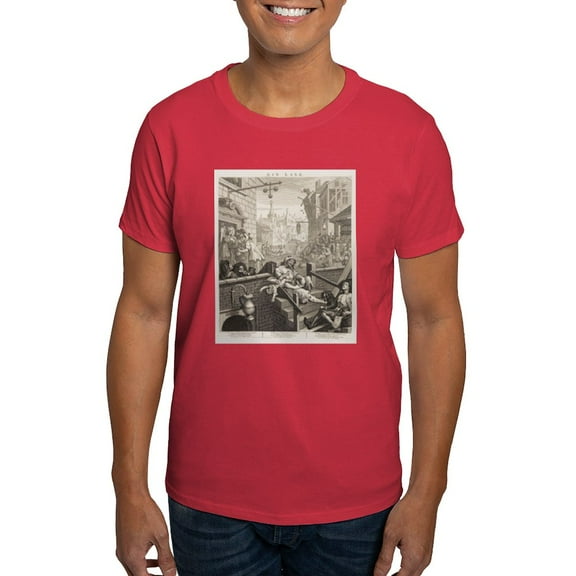 CafePress - Gin Lane T Shirt - Men's Classic Graphic Cotton T-Shirt