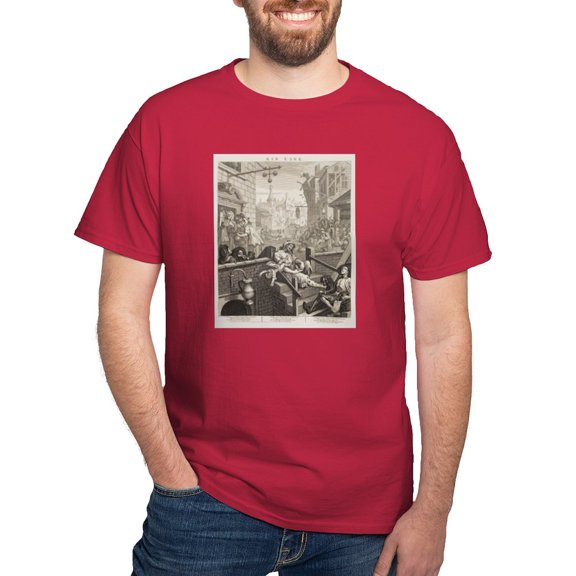 CafePress - Gin Lane T Shirt - Men's Classic Graphic Cotton T-Shirt