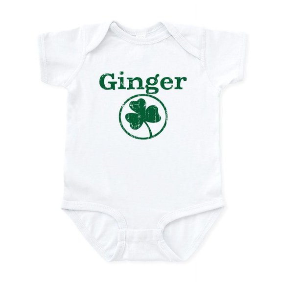 CafePress - Ginger Shamrock Infant Bodysuit - Baby Light Bodysuit, Size Newborn - 24 Months