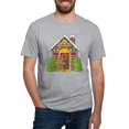 thumbnail image 1 of CafePress - Gingerbread House Fitted T Shirt - Fitted T-Shirt, Vintage Fit Soft Cotton Tee, 1 of 4