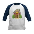 thumbnail image 1 of CafePress - Gingerbread House Kids Baseball Jersey - Kids Cotton Baseball Jersey, 3/4 Sleeve Shirt, 1 of 4