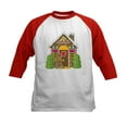thumbnail image 1 of CafePress - Gingerbread House Kids Baseball Jersey - Kids Cotton Baseball Jersey, 3/4 Sleeve Shirt, 1 of 4