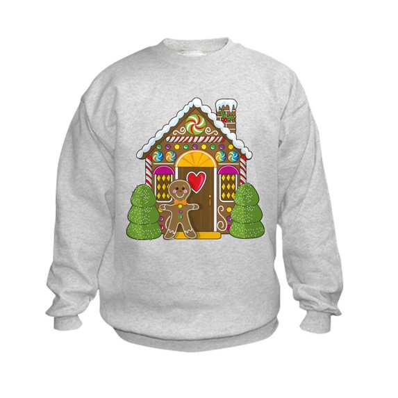 CafePress - Gingerbread House Kids Sweatshirt - Kids Sweatshirt, Youth Crew Neck Sweatshirt