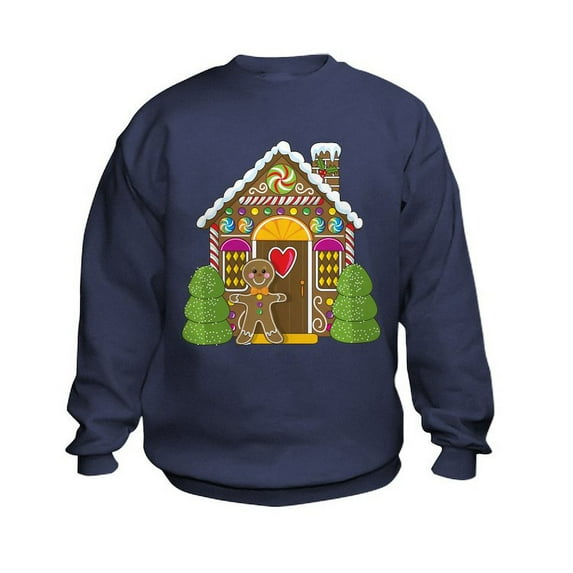CafePress - Gingerbread House Kids Sweatshirt - Kids Sweatshirt, Youth Crew Neck Sweatshirt