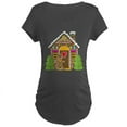 thumbnail image 1 of CafePress - Gingerbread House Maternity Dark T Shirt - Maternity Dark T-Shirt, 1 of 3