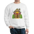 thumbnail image 1 of CafePress - Gingerbread House Sweatshirt - Crew Neck Sweatshirt, 1 of 4