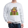 thumbnail image 1 of CafePress - Gingerbread House Sweatshirt - Crew Neck Sweatshirt, 1 of 4
