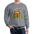 thumbnail image 1 of CafePress - Gingerbread House Sweatshirt - Crew Neck Sweatshirt, 1 of 4