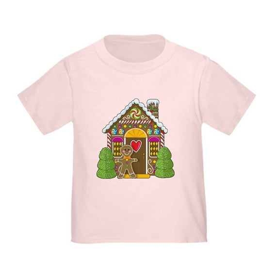 CafePress - Gingerbread House Toddler T Shirt - Cute Toddler T-Shirt, 100% Cotton