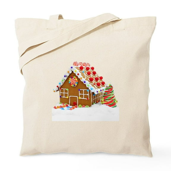 CafePress - Gingerbread House Tote Bag - Unisex Canvas Tote Bag, Beige, 1-Piece