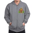 thumbnail image 1 of CafePress - Gingerbread House Zip Hoodie - Zip Hoodie, Classic Hooded Sweatshirt with Metal Zipper, 1 of 4