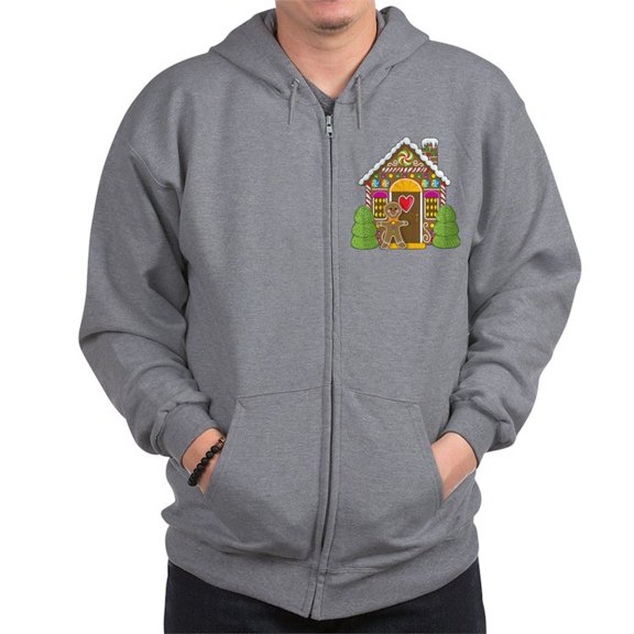 CafePress - Gingerbread House Zip Hoodie - Zip Hoodie, Classic Hooded Sweatshirt with Metal Zipper