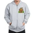 thumbnail image 1 of CafePress - Gingerbread House Zip Hoodie - Zip Hoodie, Classic Hooded Sweatshirt with Metal Zipper, 1 of 4