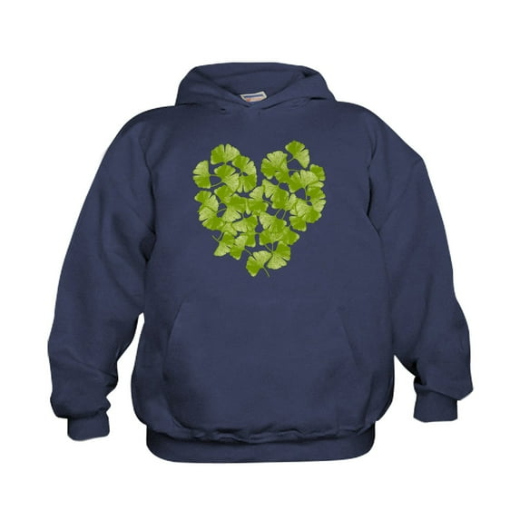 CafePress - Ginkgo Leaf Heart - Kids Hooded Sweatshirt, Classic Hoodie