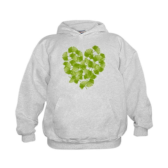 CafePress - Ginkgo Leaf Heart - Kids Hooded Sweatshirt, Classic Hoodie