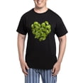thumbnail image 1 of CafePress - Ginkgo Leaf Heart Men's Dark Pajamas - Men's Dark Loose Fit Cotton Pajama Set, 1 of 7