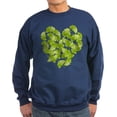 thumbnail image 1 of CafePress - Ginkgo Leaf Heart Sweatshirt (Dark) - Classic Crew Neck Sweatshirt, 1 of 4