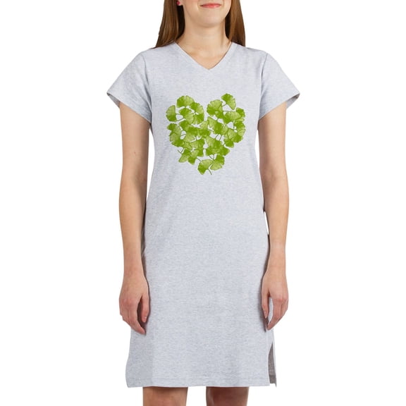 CafePress - Ginkgo Leaf Heart - Women's Nightshirt
