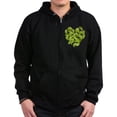 thumbnail image 1 of CafePress - Ginkgo Leaf Heart Zip Hoodie (Dark) - Zip Hoodie, Classic Hooded Sweatshirt with Metal Zipper, 1 of 4