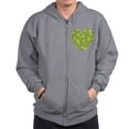 thumbnail image 1 of CafePress - Ginkgo Leaf Heart Zip Hoodie - Zip Hoodie, Classic Hooded Sweatshirt with Metal Zipper, 1 of 5