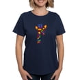 thumbnail image 1 of CafePress - Giraffe In Sunglasses T Shirt - Women's Traditional Fit Dark T-Shirt, 1 of 4
