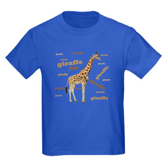 CafePress - Giraffe Kids Dark T Shirt - Dark T-Shirt Kids XS-XL