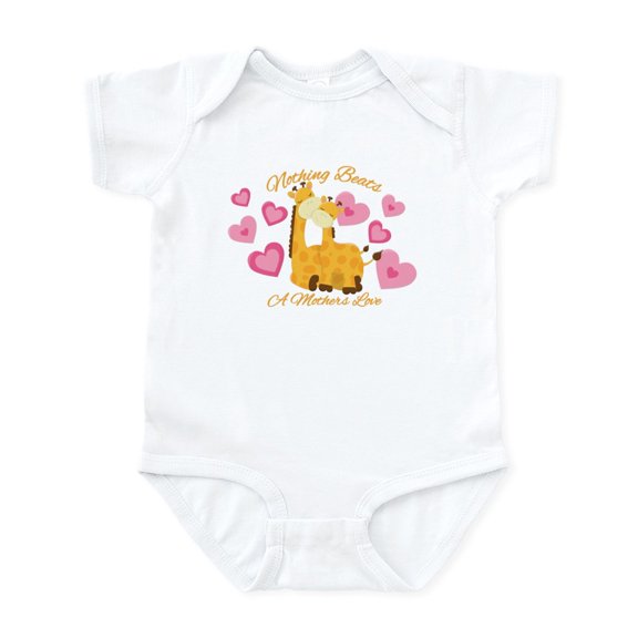 CafePress - Giraffe Love Body Suit - Baby Light Bodysuit, Size Newborn - 24 Months