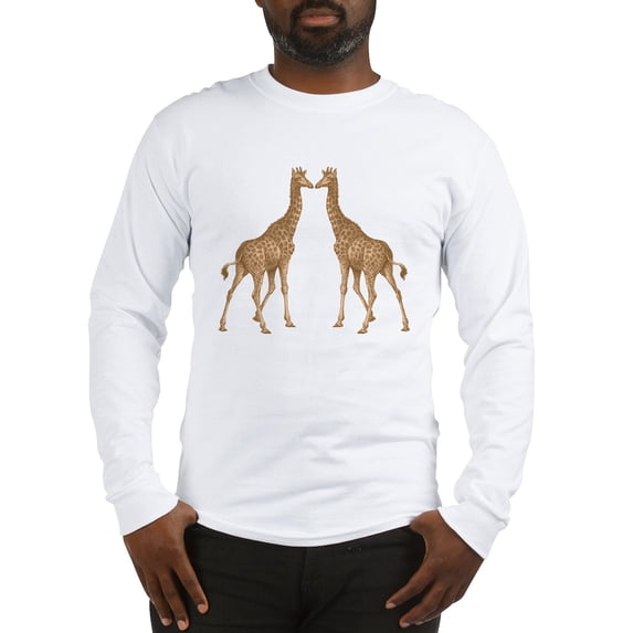 CafePress - Giraffe Love Long Sleeve T Shirt - Unisex Cotton Long Sleeve T-Shirt