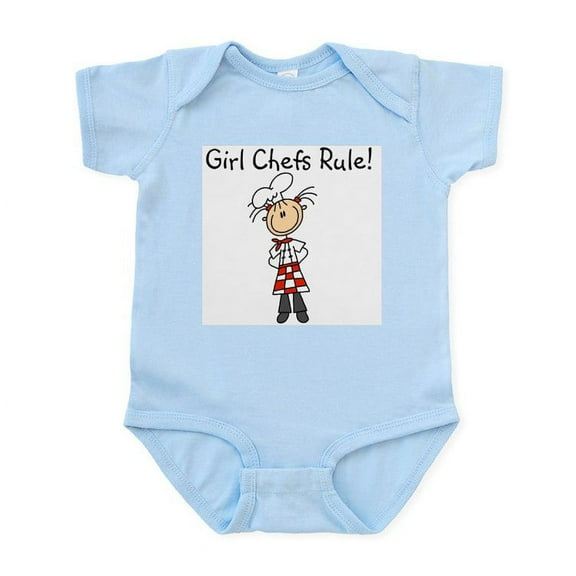 CafePress - Girl Chefs Rule Infant Bodysuit - Baby Light Bodysuit, Size Newborn - 24 Months