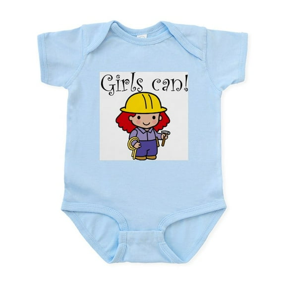 CafePress - Girl Construction Worker Infant Bodysuit - Baby Light Bodysuit, Size Newborn - 24 Months