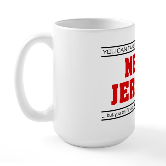 CafePress - Girl From New Jersey' Large Mug - 15 oz Ceramic Large White Novelty Mug