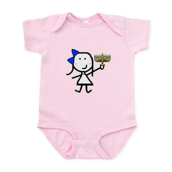 CafePress - Girl & Hanukkah Infant Bodysuit - Baby Light Bodysuit, Size Newborn - 24 Months