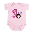 thumbnail image 1 of CafePress - Girl Penguin 1St Birthday Infant Bodysuit - Baby Light Bodysuit, Size Newborn - 24 Months, 1 of 4
