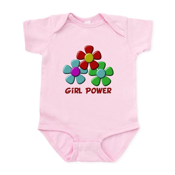 CafePress - Girl Power Infant Bodysuit - Baby Light Bodysuit, Size Newborn - 24 Months