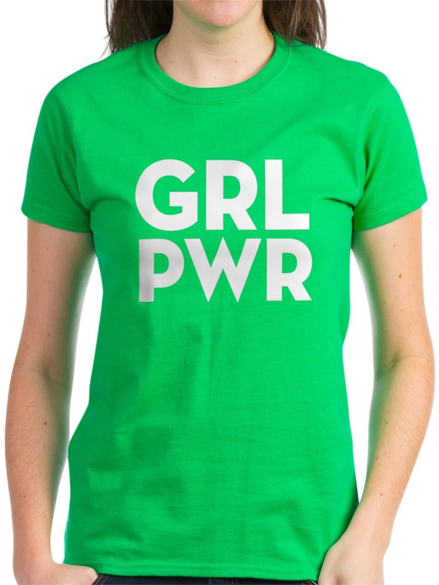 CafePress - Girl Power Women's Dark T Shirt - Women's Dark T-Shirt 